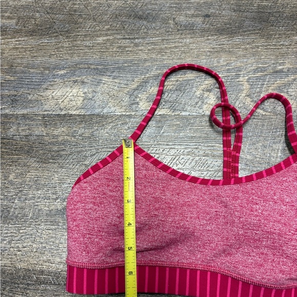 lululemon athletica Pink Striped Sports Bra - Picture 7 of 9